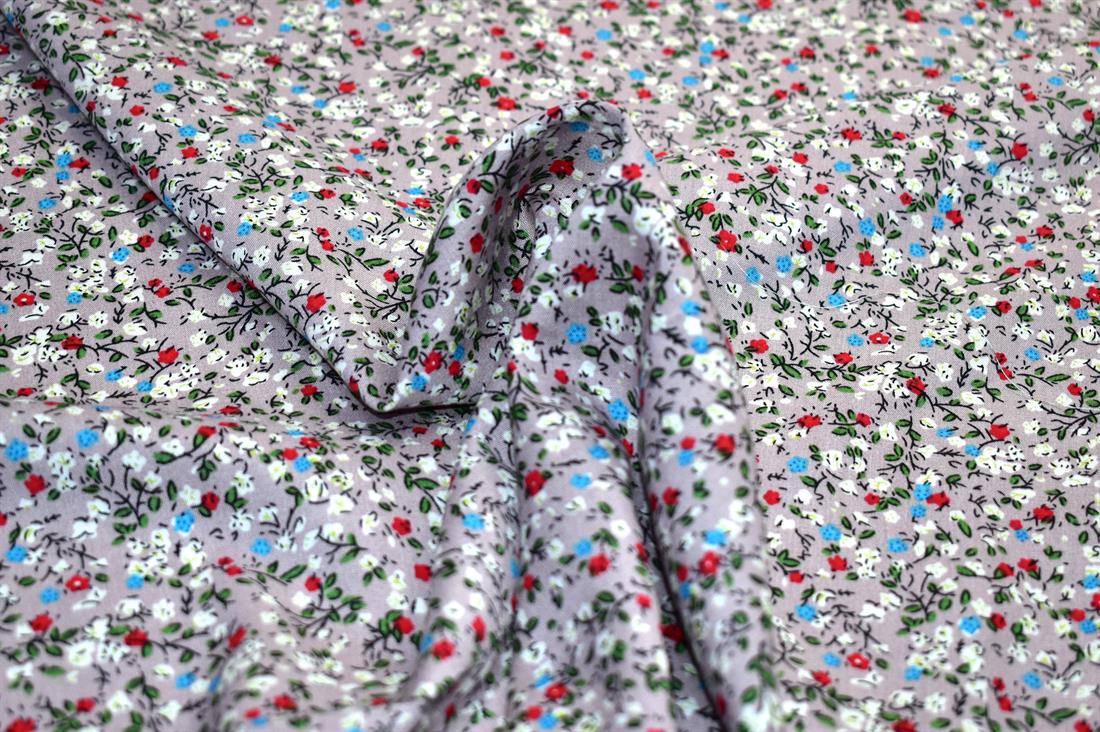 Printed Floral 100% Viscose Fabric Material