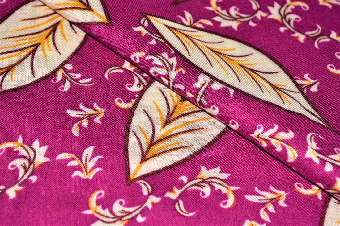 Printed 100% Viscose Fabric, Floral