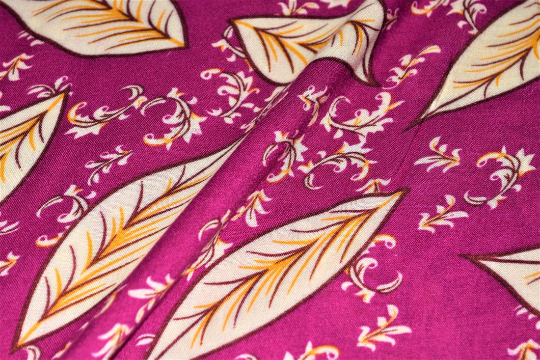Printed 100% Viscose Fabric, Floral