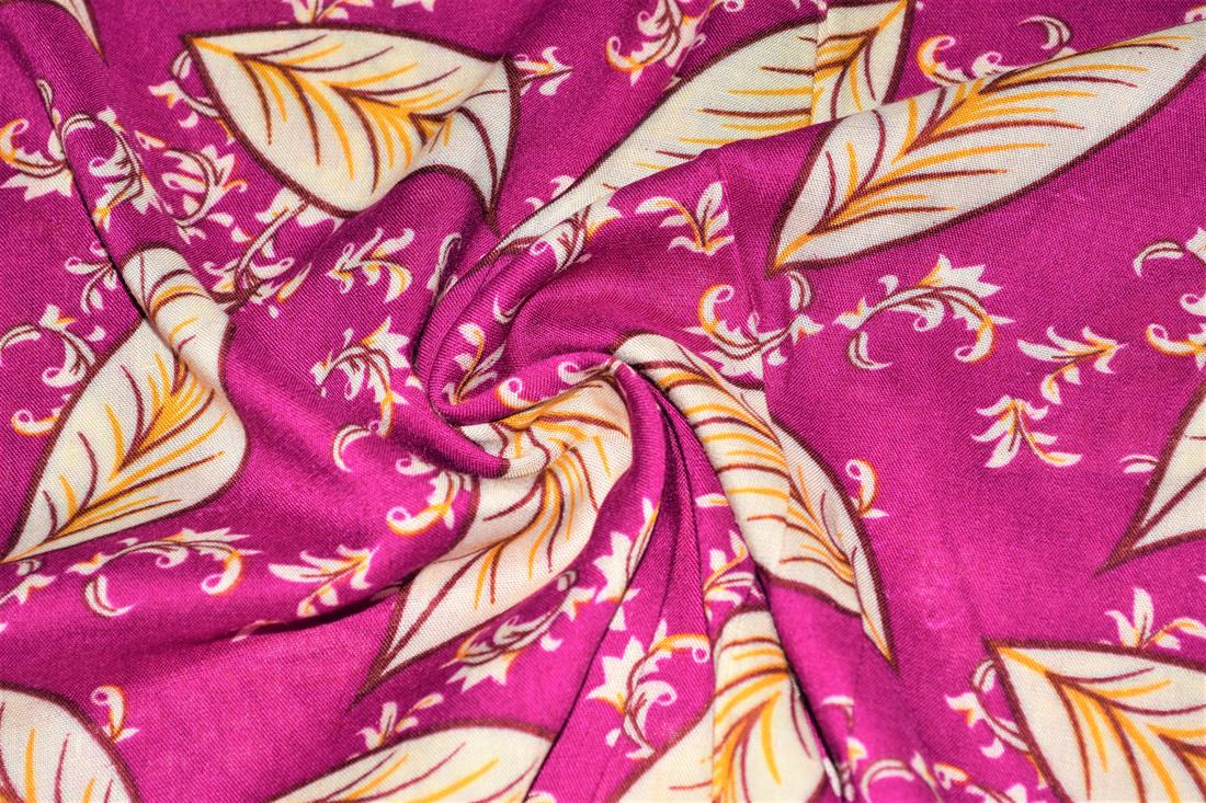 Printed 100% Viscose Fabric, Floral