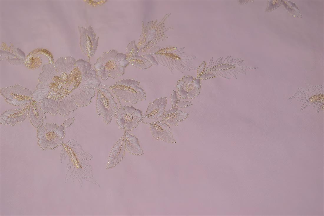 Embroidery Flower Print PVC Fabric