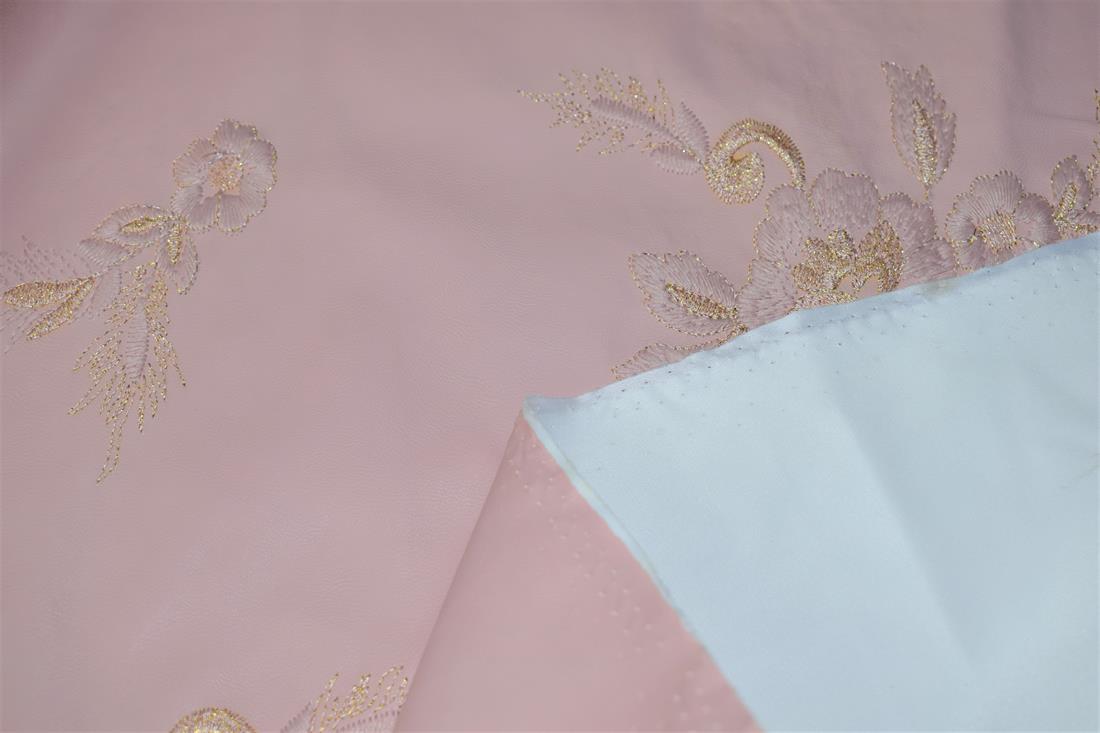 Embroidery Flower Print PVC Fabric