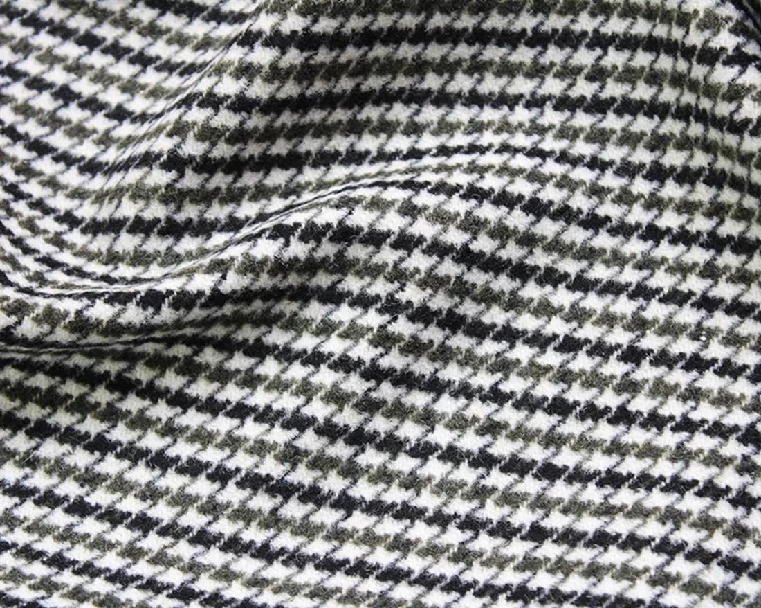 Green & Black Dogtooth Wool