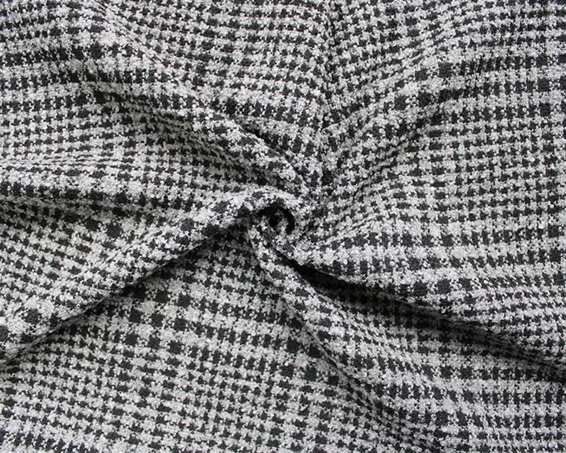 Black Check Wool