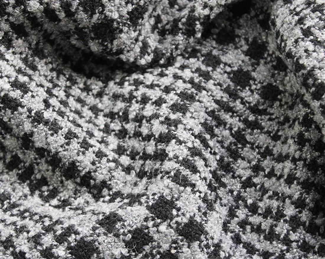 Black Check Wool