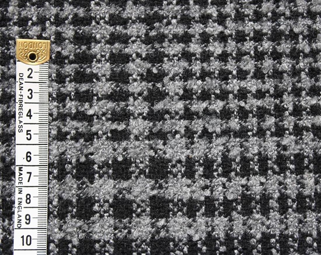 Black Check Wool