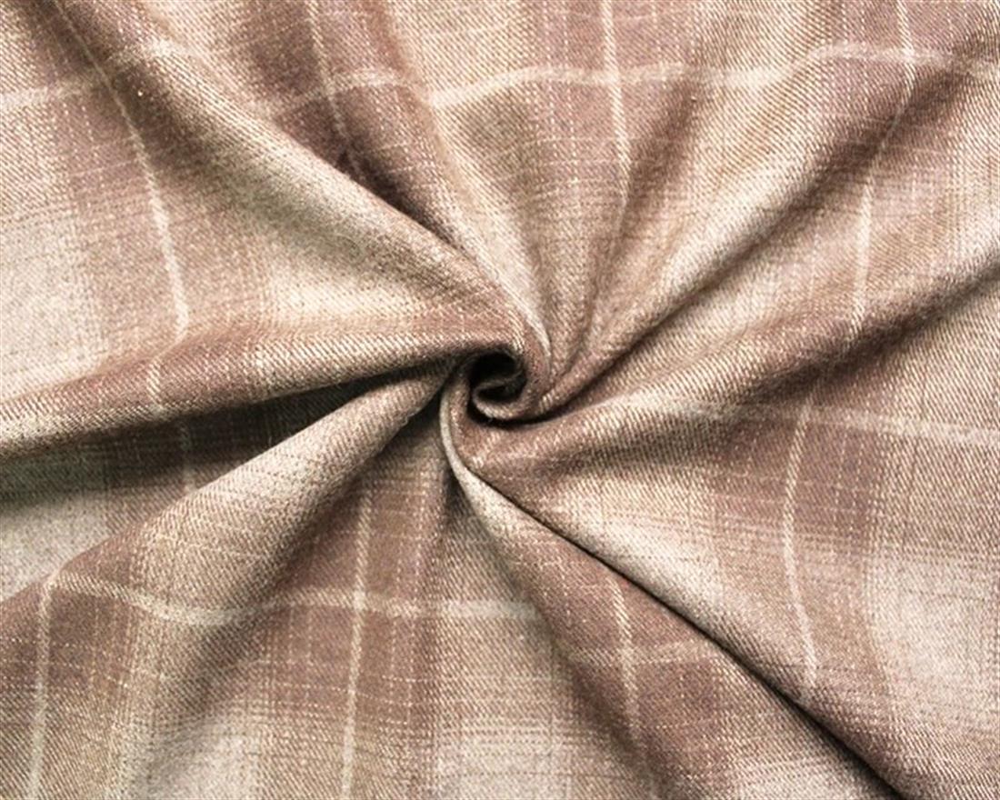 Brown Check Wool