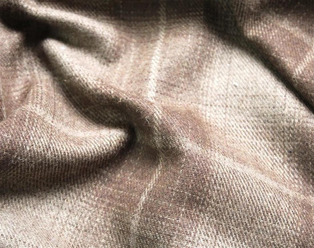 Brown Check Wool