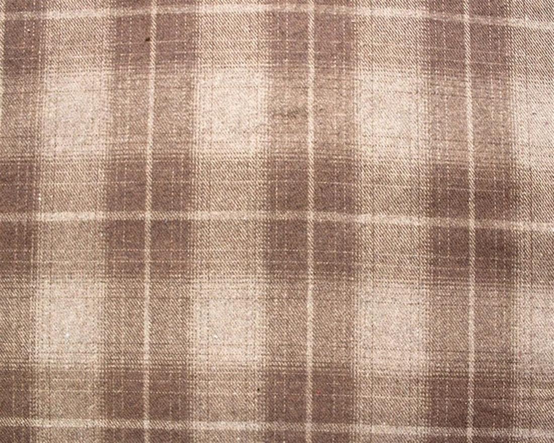 Brown Check Wool