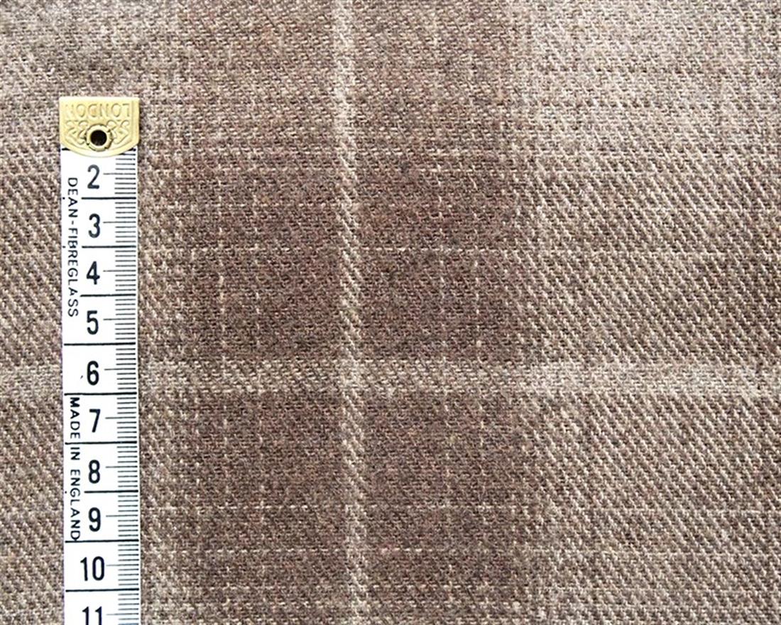 Brown Check Wool