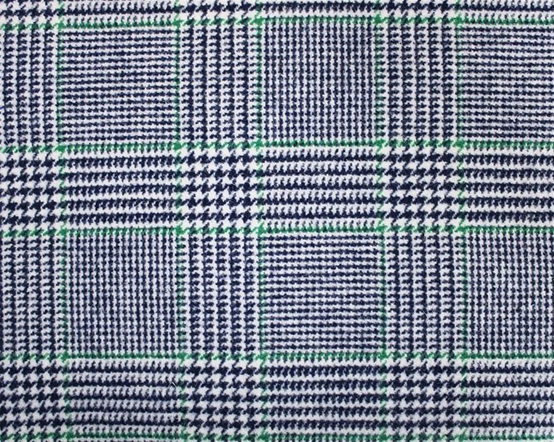 Small Tartan Dogtooth Wool Mix