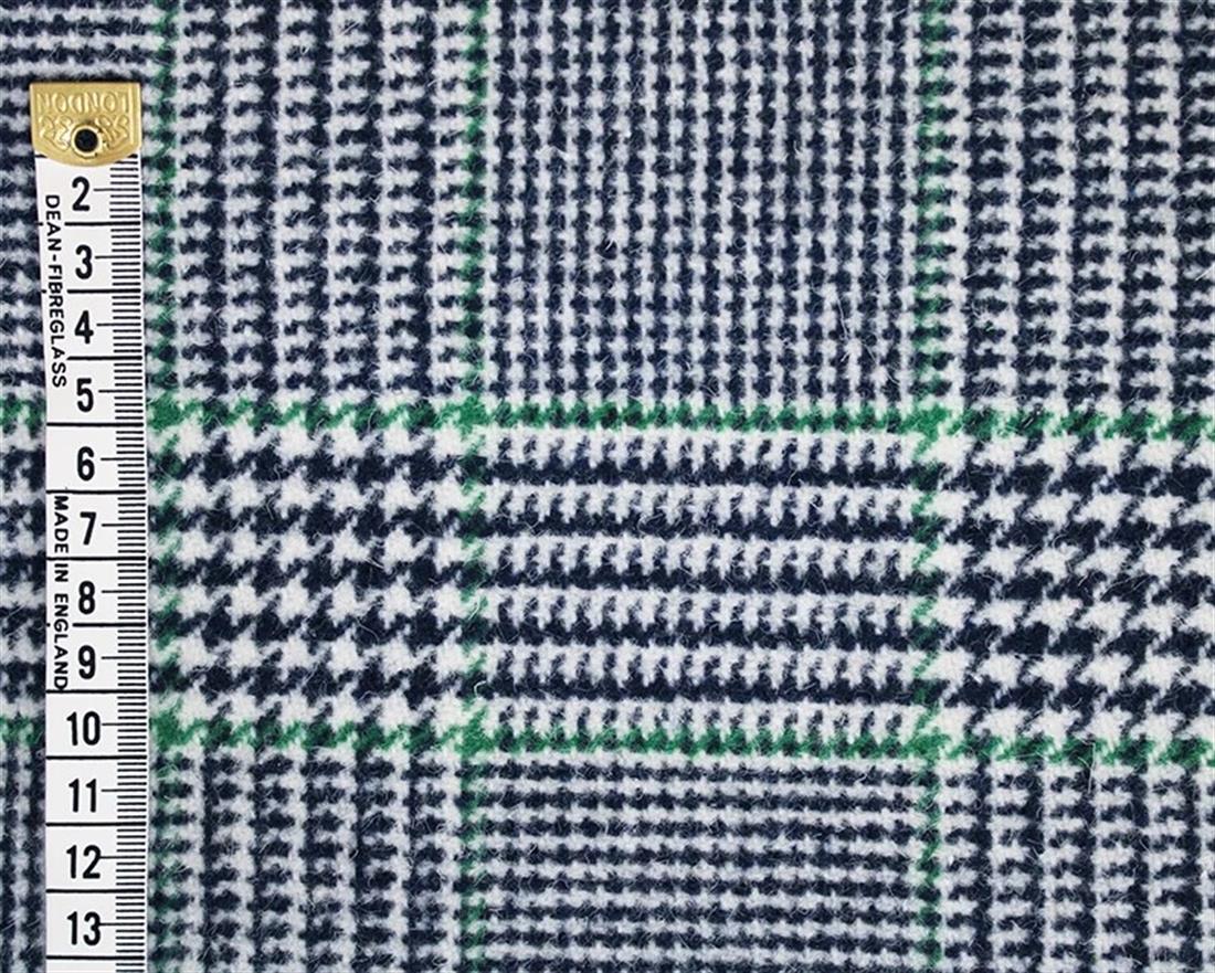Small Tartan Dogtooth Wool Mix