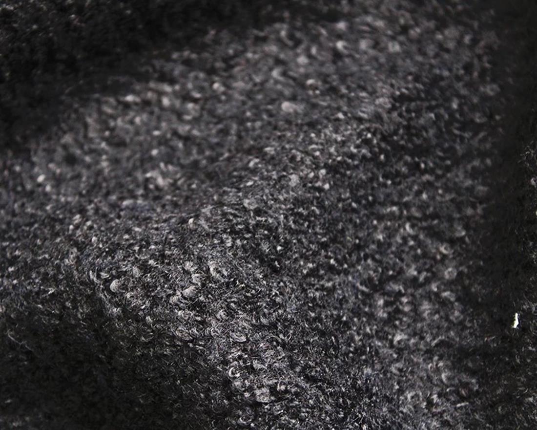 Black Boucle Wool