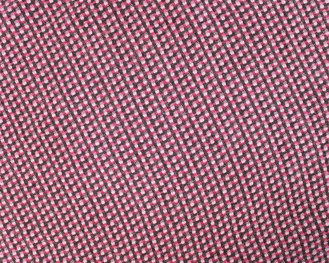 Fuchsia Square Tetris Suiting Wool