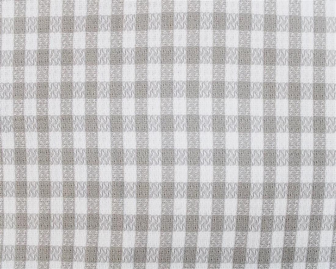 Beige Checked Woven Suiting Wool