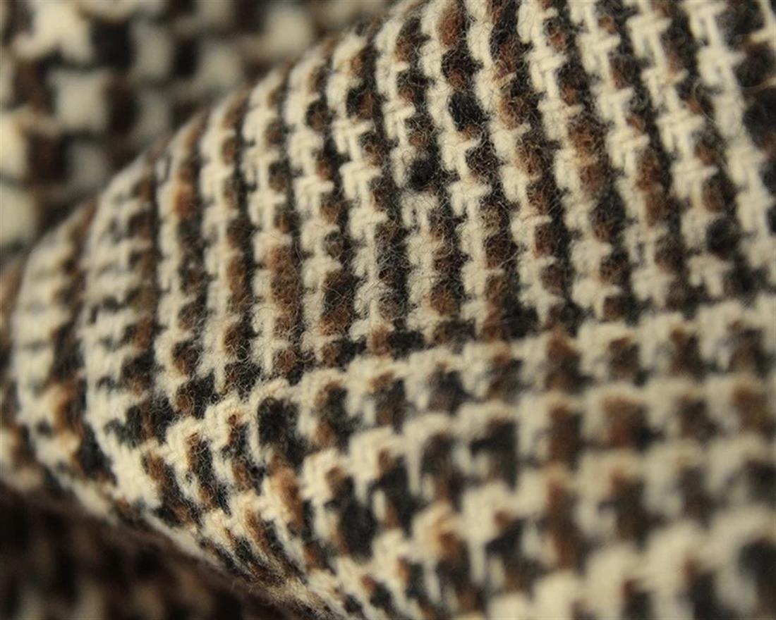 Brown Glen Plaid Wool Blend