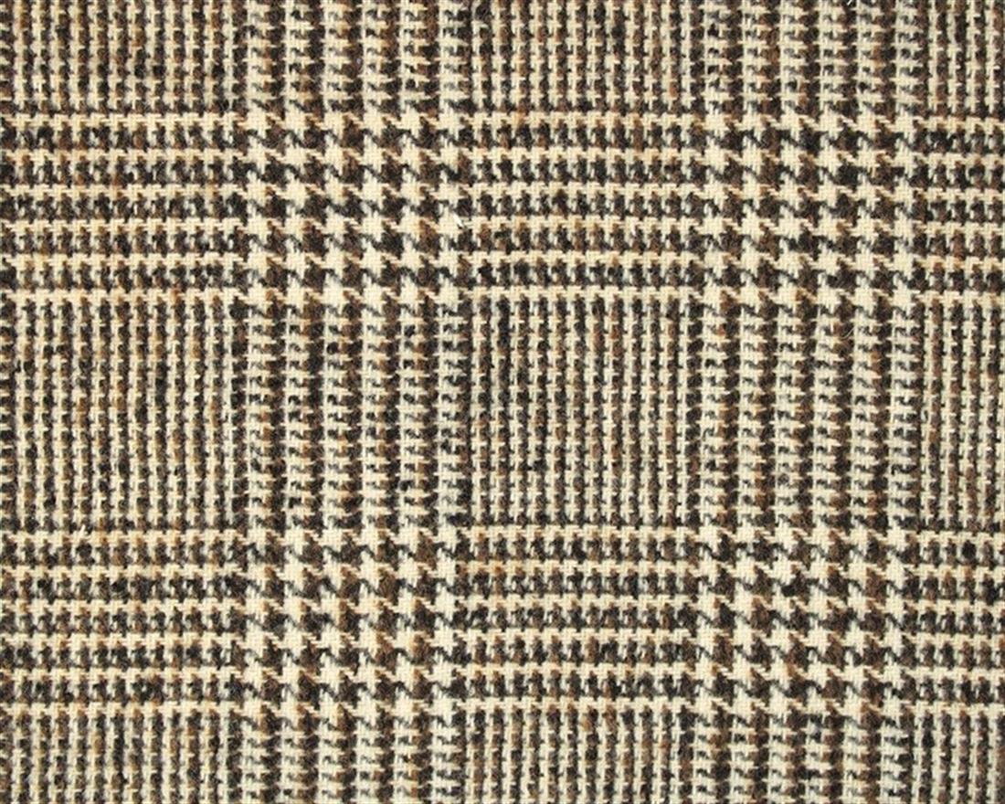 Brown Glen Plaid Wool Blend