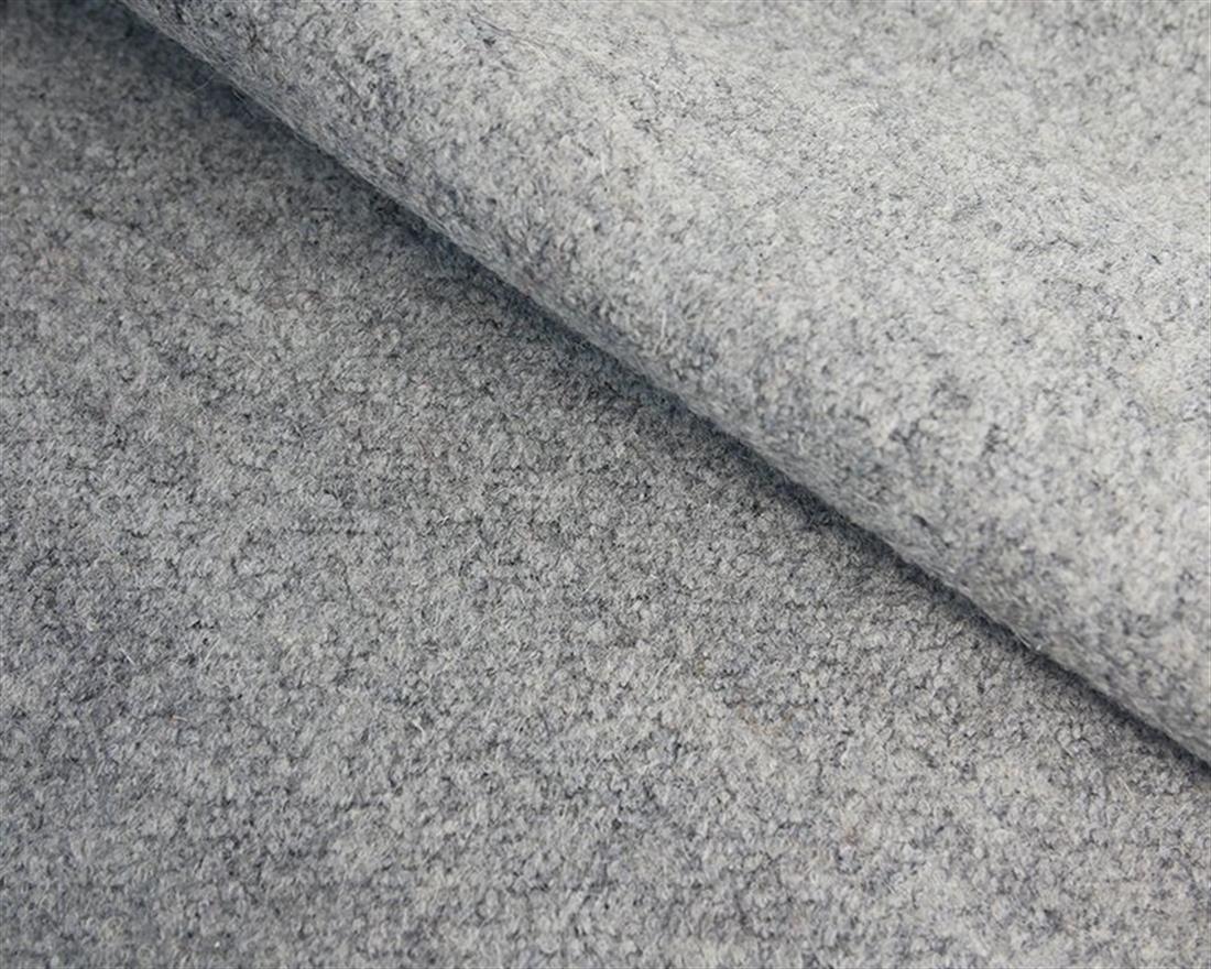 Grey Plain Boiled Wool