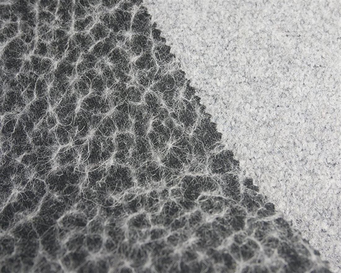 Grey Plain Boiled Wool