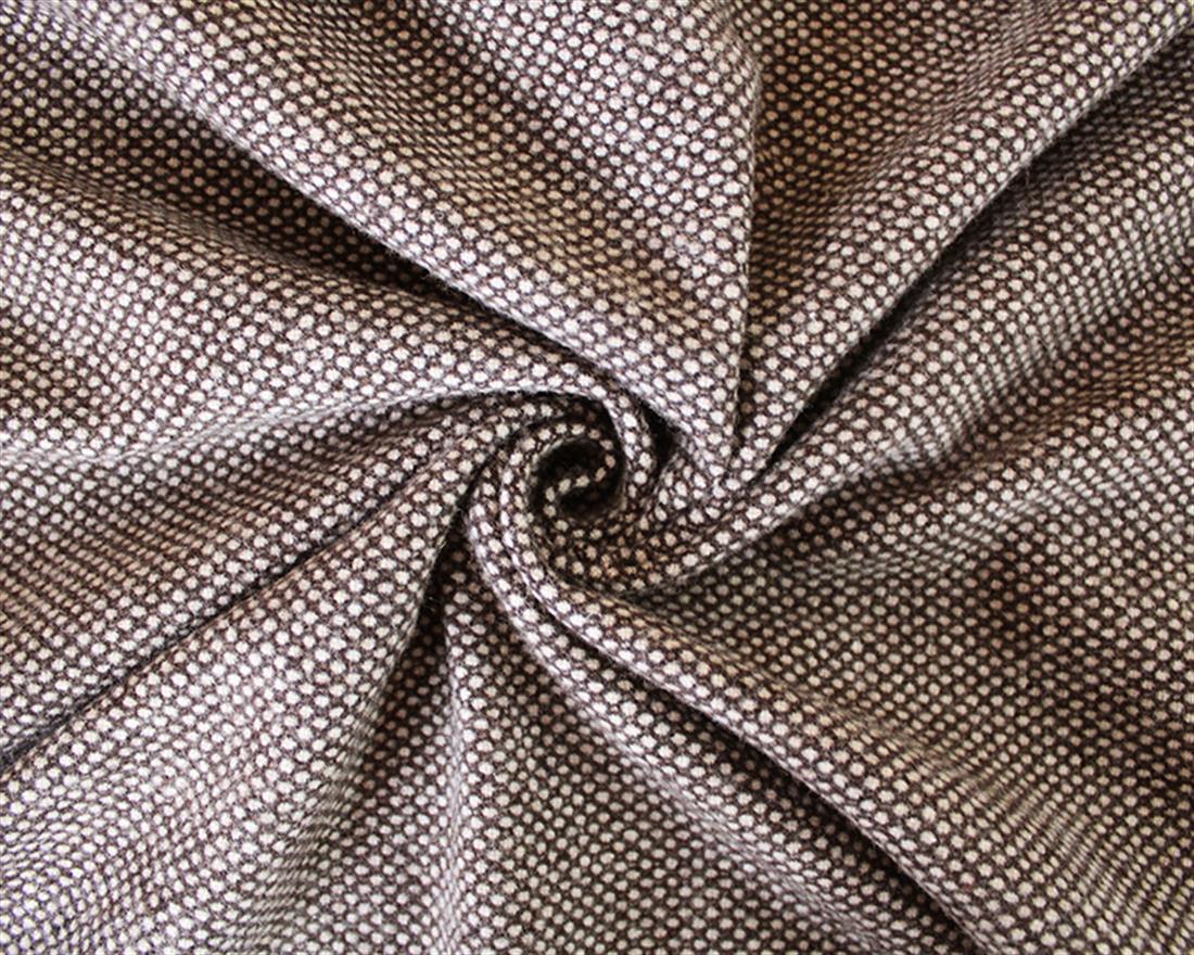 Brown Dotty Spotty Wool Mix