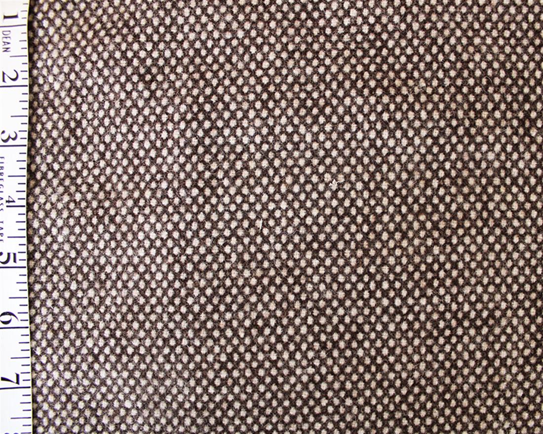Brown Dotty Spotty Wool Mix