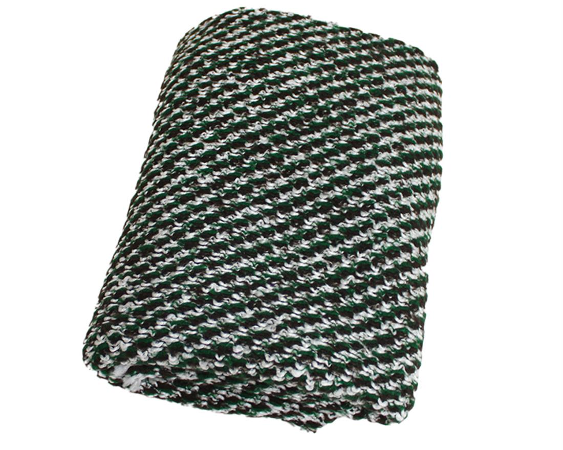 Green Chunky Woven Wool Mix