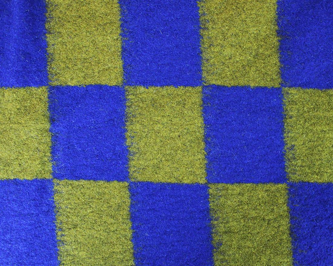 Olive Striking Checkerboard Wool Mix
