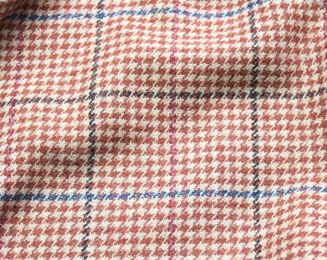 Brown Check Wool