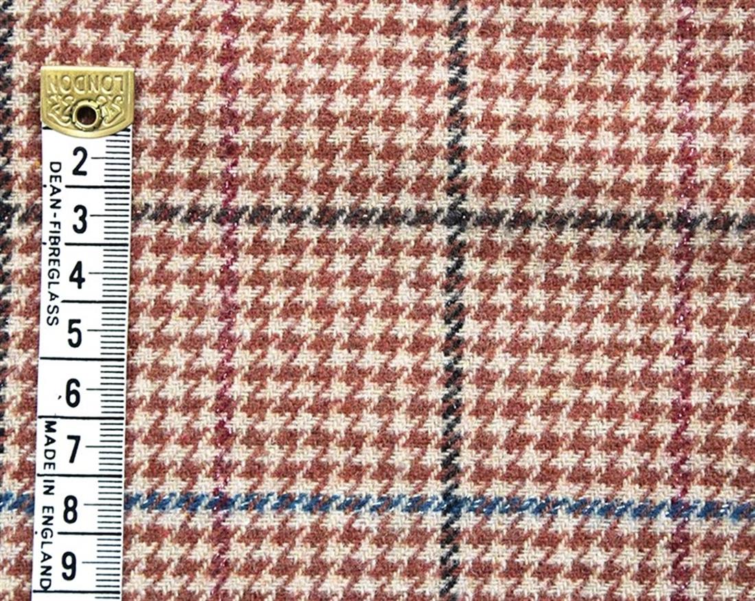 Brown Check Wool