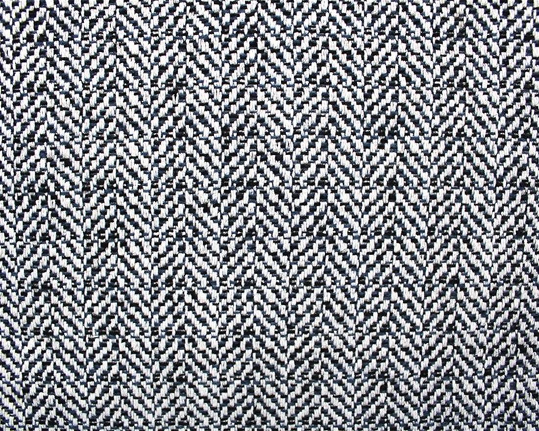 Blue Brushed Herringbone Wool
