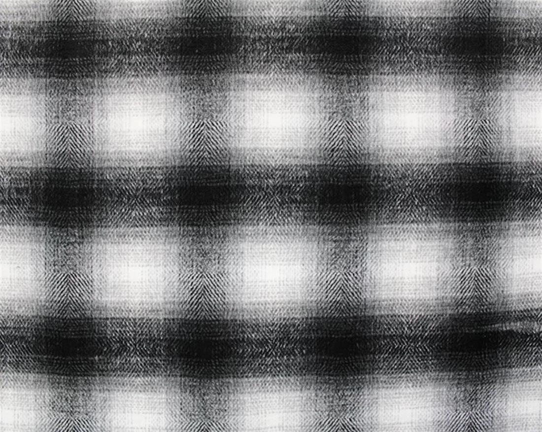 Black & White Large Check Wool