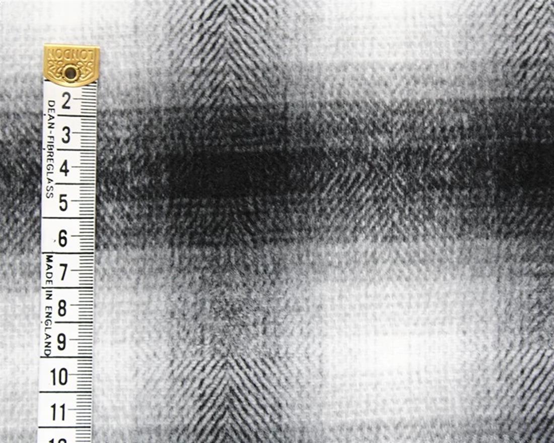 Black & White Large Check Wool