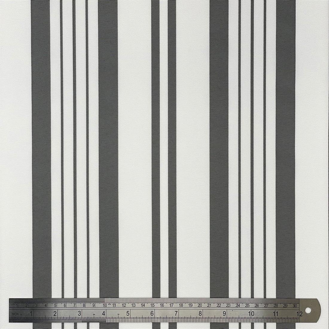Grey Camber Sands Product Name: Waterproof PU Stripe Canvas Fabric