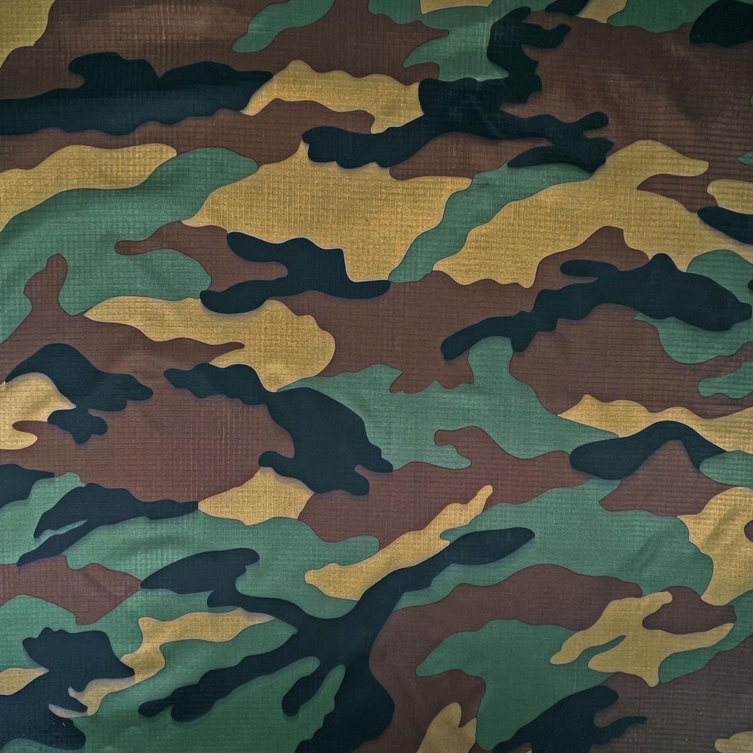 Camo Camouflage Ripstop Waterproof Fabric