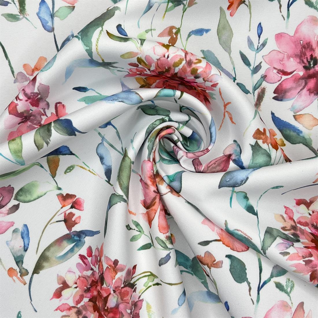 Giardino Autumn Outdoor and Indoor Bright Floral Rose Soft Fabric