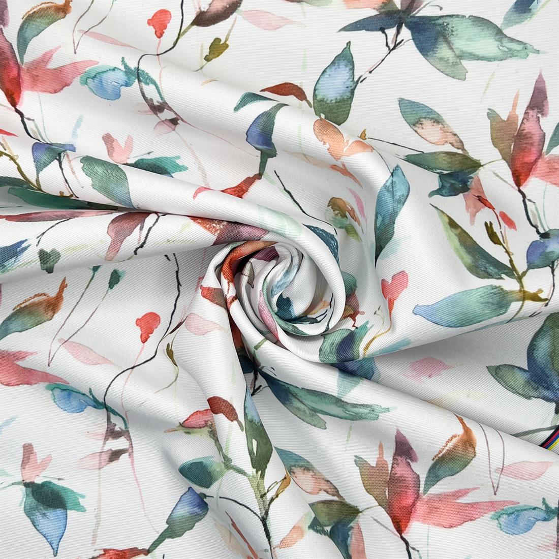 Lago Autumn Outdoor and Indoor Bright Floral Rose Soft Fabric