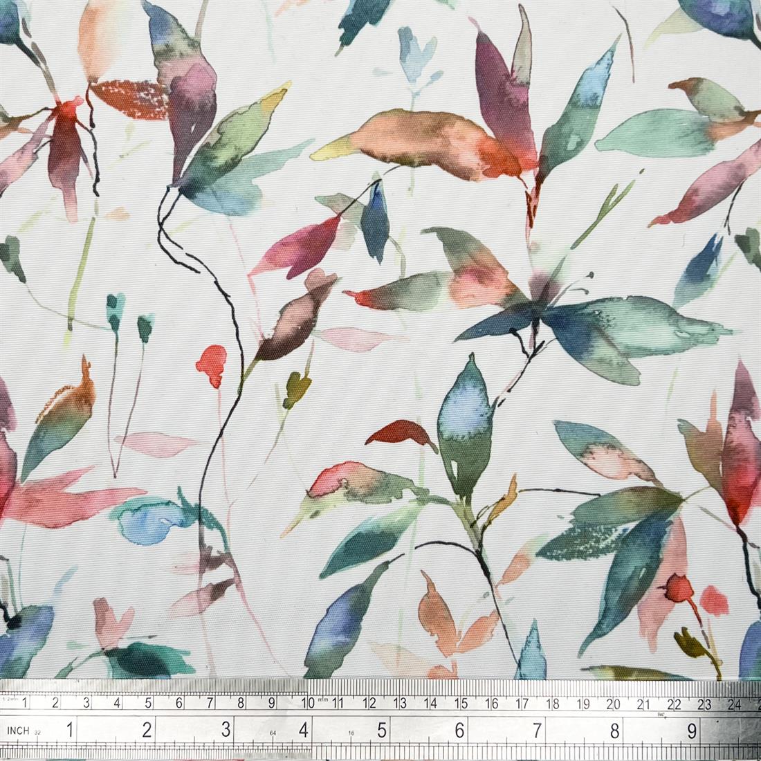 Lago Autumn Outdoor and Indoor Bright Floral Rose Soft Fabric