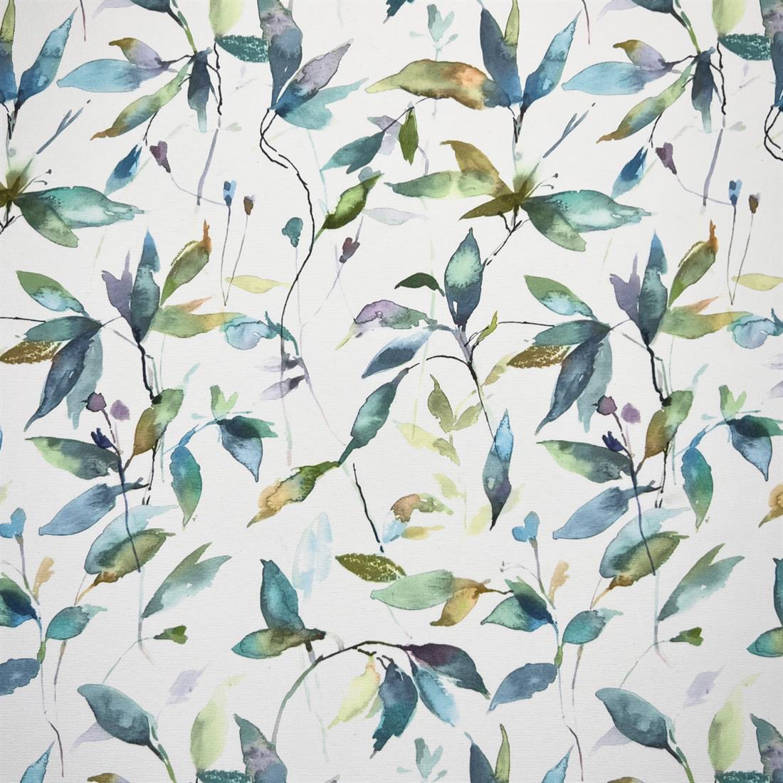 Lago Peacock Outdoor and Indoor Bright Floral Rose Soft Fabric