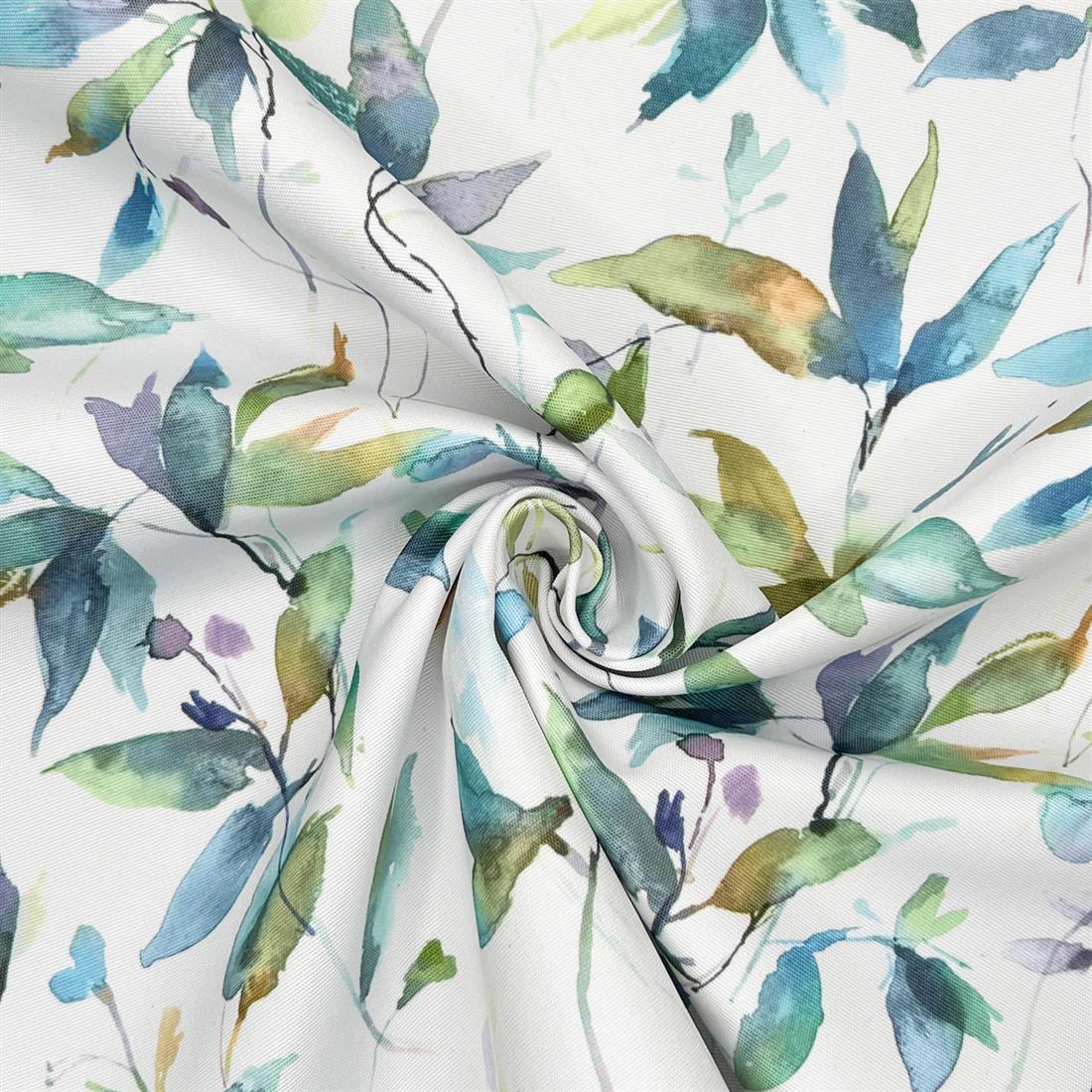 Lago Peacock Outdoor and Indoor Bright Floral Rose Soft Fabric