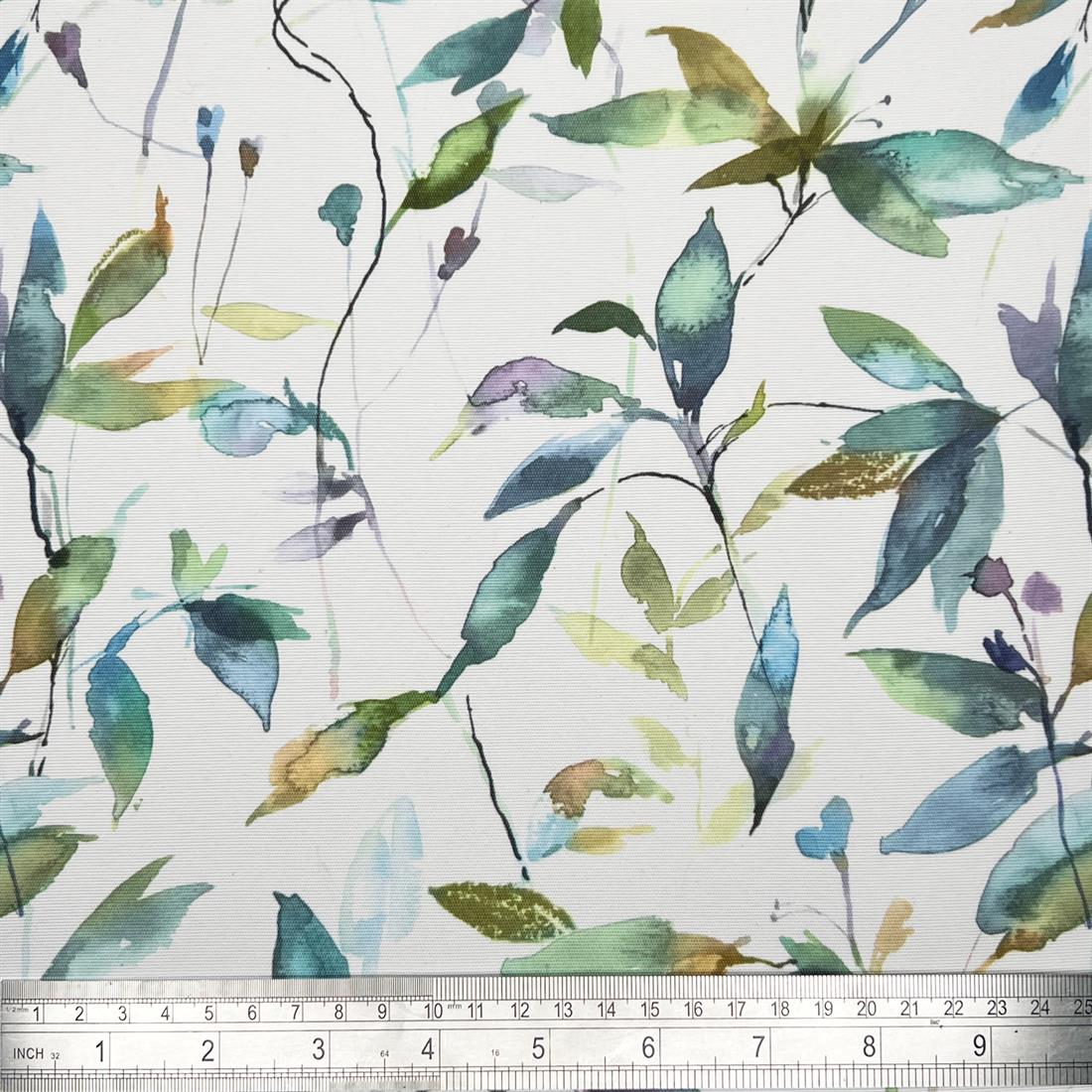 Lago Peacock Outdoor and Indoor Bright Floral Rose Soft Fabric