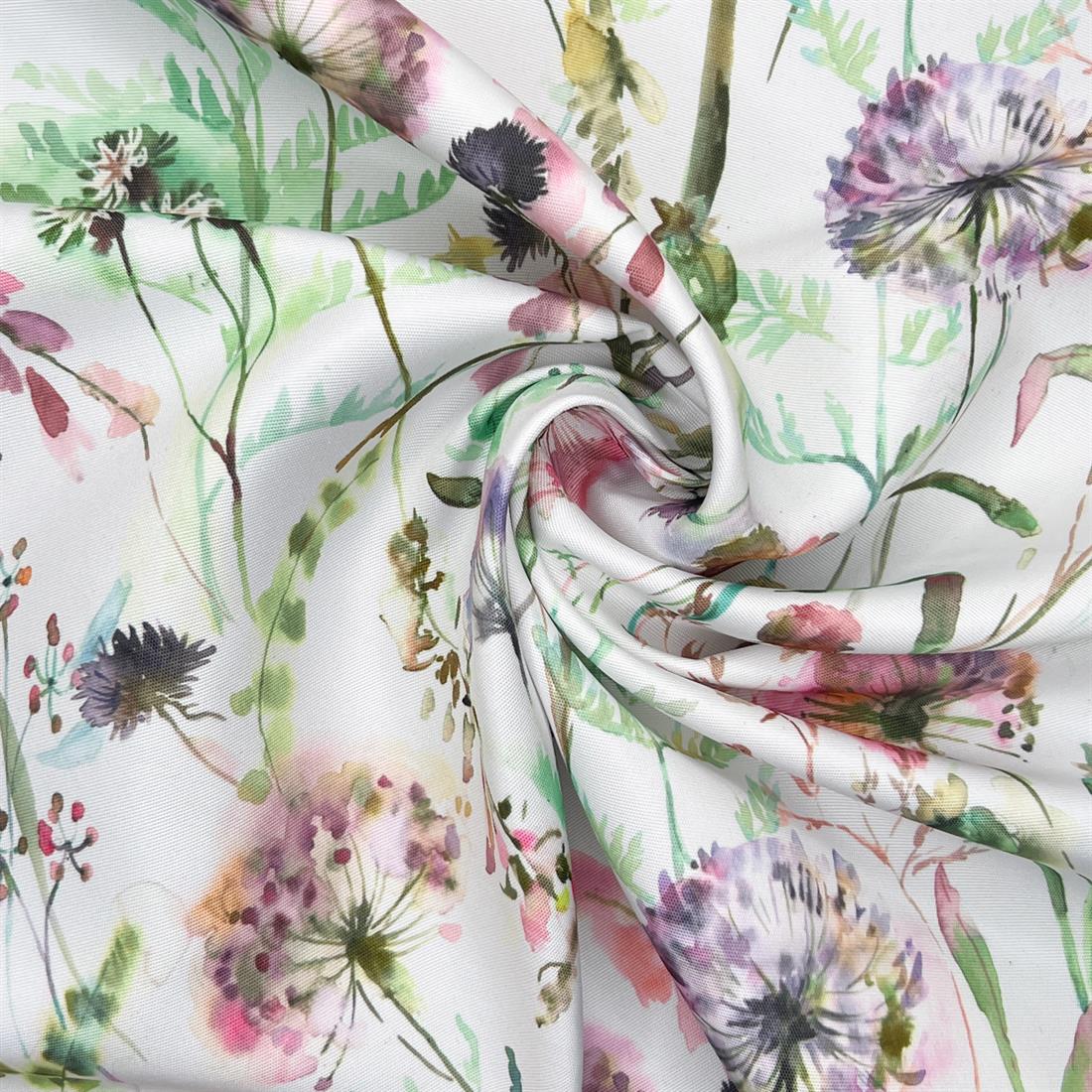 Montagna Rose Outdoor and Indoor Bright Floral Soft Fabric