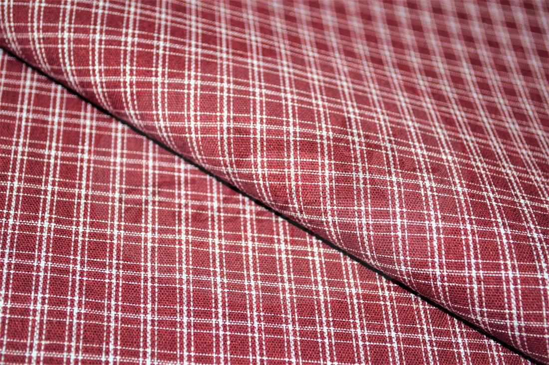 Red Yarn Dyed Fabric