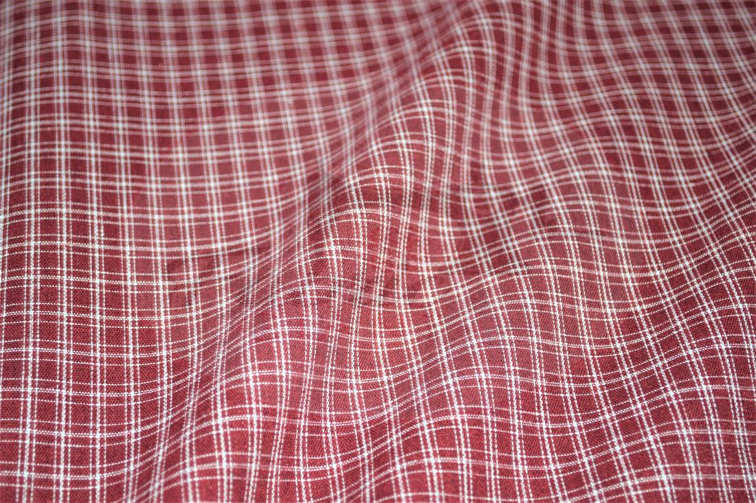 Red Yarn Dyed Fabric