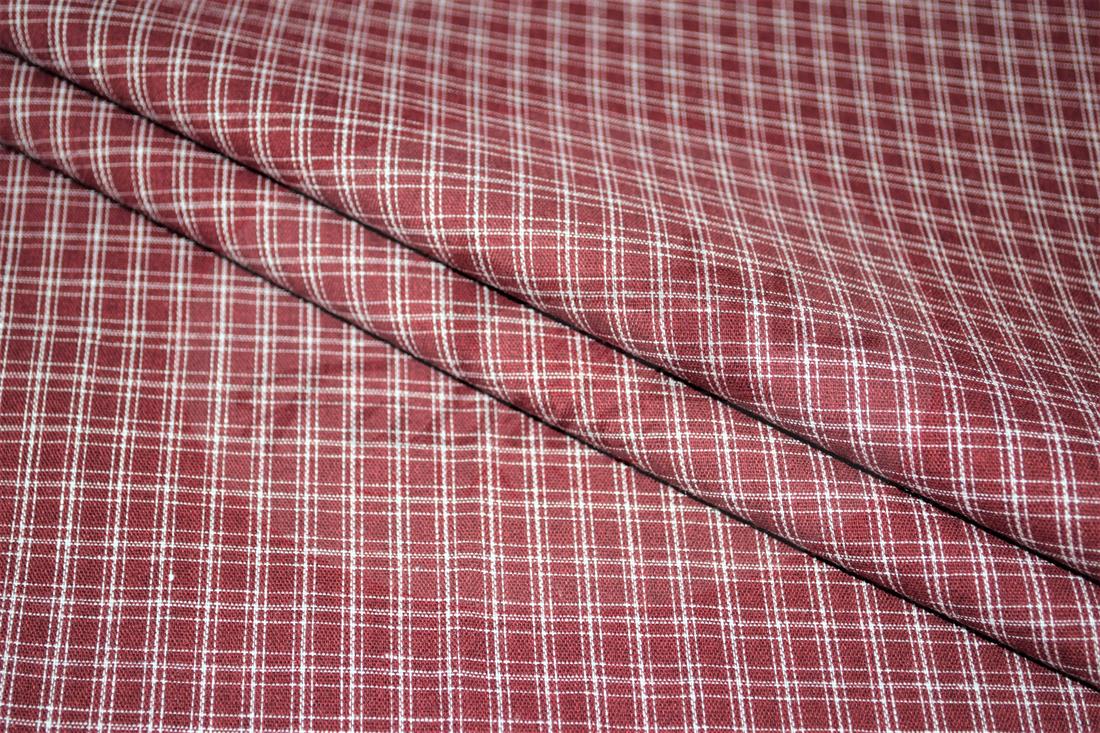 Red Yarn Dyed Fabric