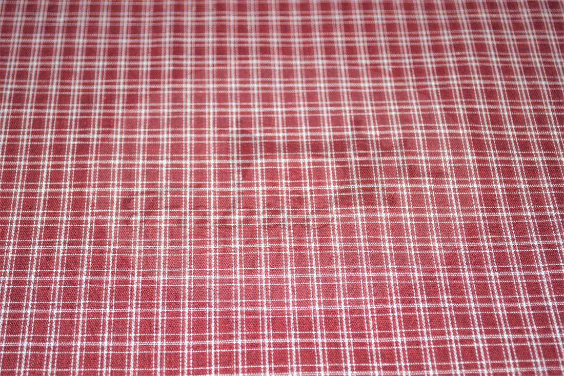 Red Yarn Dyed Fabric