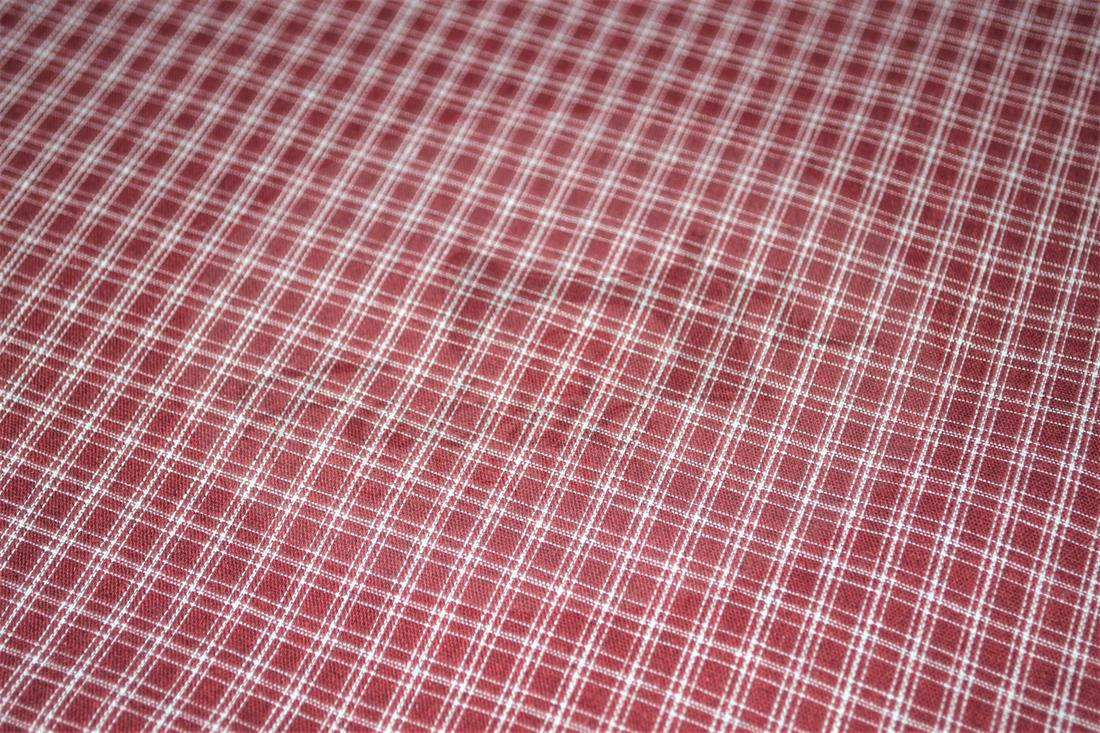 Red Yarn Dyed Fabric