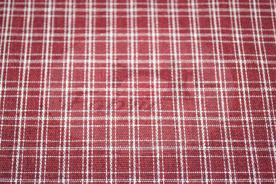 Red Yarn Dyed Fabric