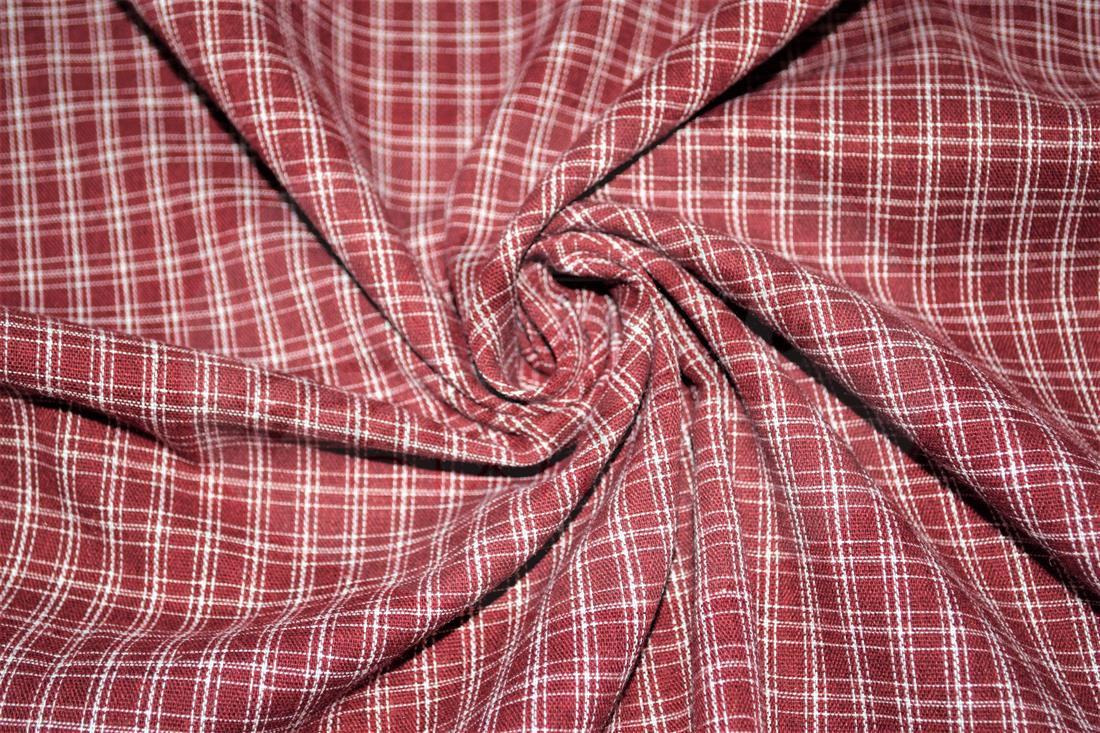 Red Yarn Dyed Fabric