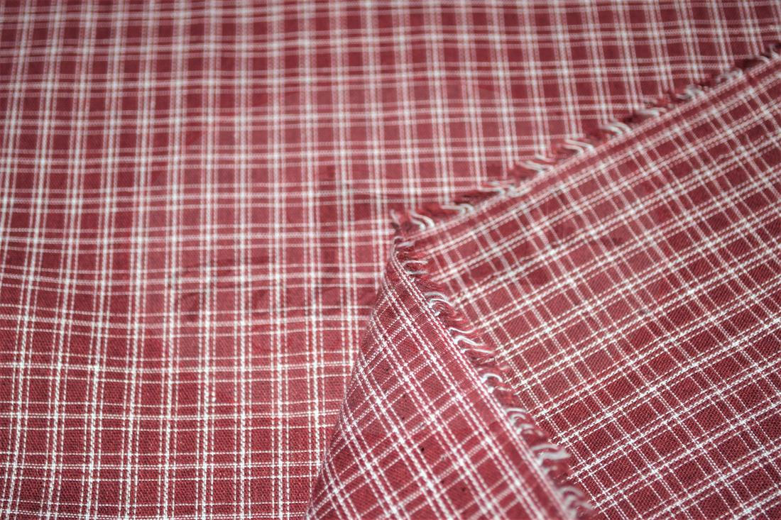 Red Yarn Dyed Fabric