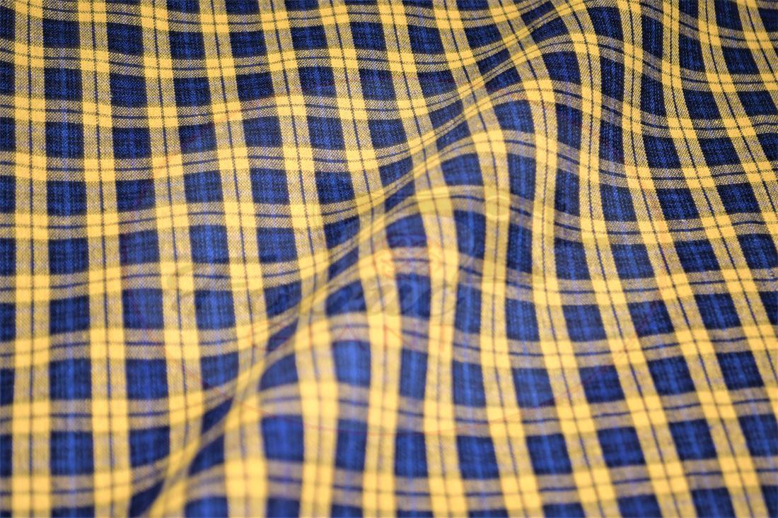 Mustard & Black Yarn Dyed Fabric
